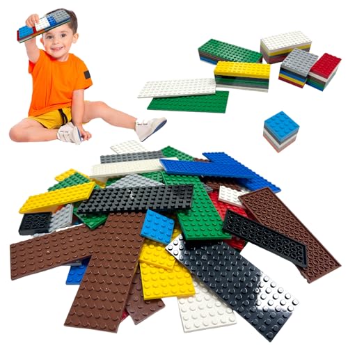 Felicify Grundplatten für Bauklötze, 60 Stück Classic Bauplatte, Kompatibel mit Meisten Marken, Building Platte Set, Konstruktionsspielzeug für Kinder, Bauplatte in 6 Größen Felicify Grundplatten für Bauklötze, 60 Stück Classic Bauplatte, Kompatibel mit Meisten Marken, Building Platte Set, Konstruktionsspielzeug für Kinder, Bauplatte in 6 Größen von Felicify