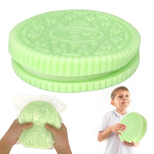 Felicify Kekse Squishy XXL, Keks Squishy Toy, Fufu Squishy Groß, Keks Stress Relief Squishy Spielzeug, Antistress Spielzeug, Fidget Spielzeug für Teenager Erwachsene (Grün) von Felicify