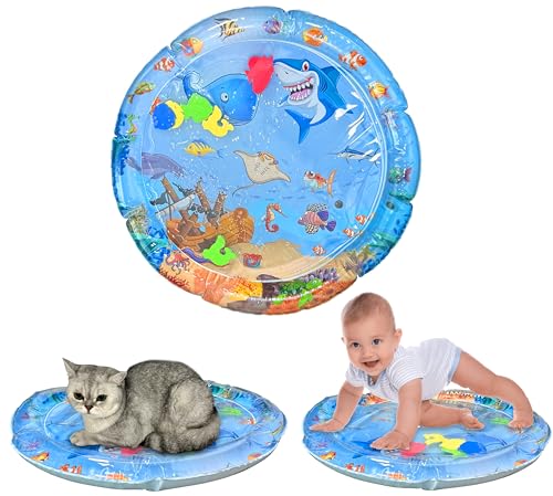 Felicify Sensorische Wassermatte Katze, Wasserspielmatte für Katzen, Wasserbett Katzen, Verdickte Katzenspielmatte, Wasser Matte für Katzen, Wassermatte für Haustiere Katzen Hunde Felicify Sensorische Wassermatte Katze, Wasserspielmatte für Katzen, Wasserbett Katzen, Verdickte Katzenspielmatte, Wasser Matte für Katzen, Wassermatte für Haustiere Katzen Hunde von Felicify