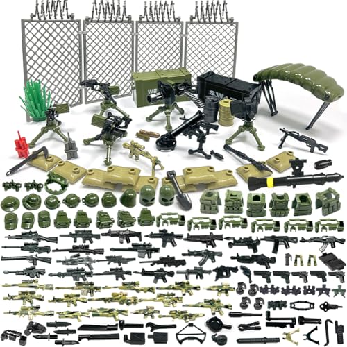 Felicify Waffen Spielzeug Set, 171 Stück Soldaten WW2 Waffen Set, Militär Spielzeug Set, Militär Waffen Set, Militär Figuren, Soldaten Figuren, Baustein Spielzeug für Kinder Felicify Waffen Spielzeug Set, 171 Stück Soldaten WW2 Waffen Set, Militär Spielzeug Set, Militär Waffen Set, Militär Figuren, Soldaten Figuren, Baustein Spielzeug für Kinder von Felicify