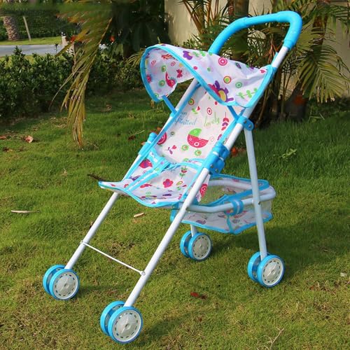 Babypuppen-Kinderwagen | Zusammenklappbarer Puppenkinderwagen Für Kleinkinder | Rollenspiel-Spielzeugpuppen-B-uggy-Kinderwagen | Kinderspielzeug-Kinderwagen Für Puppe Babypuppen-Kinderwagen | Zusammenklappbarer Puppenkinderwagen Für Kleinkinder | Rollenspiel-Spielzeugpuppen-B-uggy-Kinderwagen | Kinderspielzeug-Kinderwagen Für Puppe von Fellflying