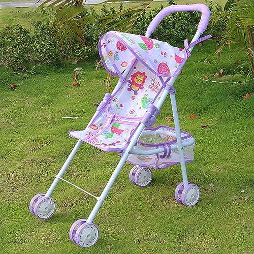Babypuppen-Kinderwagen | Zusammenklappbarer Puppenkinderwagen Für Kleinkinder | Rollenspiel-Spielzeugpuppen-B-uggy-Kinderwagen | Kinderspielzeug-Kinderwagen Für Puppe Babypuppen-Kinderwagen | Zusammenklappbarer Puppenkinderwagen Für Kleinkinder | Rollenspiel-Spielzeugpuppen-B-uggy-Kinderwagen | Kinderspielzeug-Kinderwagen Für Puppe von Fellflying