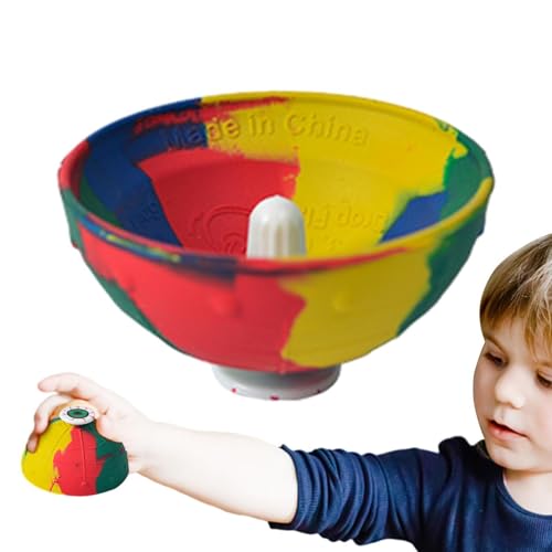 Cooler Sich drehender Hüpfball, Ball-Fingerspitzen-hüpfendes Zappelspielzeug | Tragbares springendes sensorisches Spielzeug Outdoor-Sport-Sensorspielzeug, Tarn-Hüpfschalen für Kinder von Fellflying