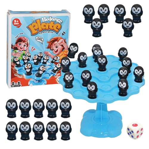 Fellflying Balance Spiel - Pinguin Balance Spiel - Interaktives Lernspielzeug Mit Wippplatte Für Vorschulkinder Zu Hause Und Unterwegs von Fellflying