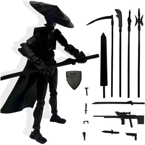 Fellflying T-13-Actionfigur, Gedruckte Bewegliche Actionfigur Mit Mehreren Gelenken, Helden-Actionfigur, Lucky-13-Actionroboterfigur Mit Handbewegungen Und Waffen, Geschenk Für Kinders Und Erwachsene von Fellflying