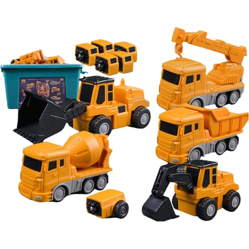 Magnetisches Transformations-Engineering-Auto-zusammengebautes Spielzeug | Roboterautospielzeug | Magnetisches Autospielzeug Für Kinder | Spielbaufahrzeuge Für Kinder Ab 4, 5, 6, 7 Und 8 Jahren von Fellflying