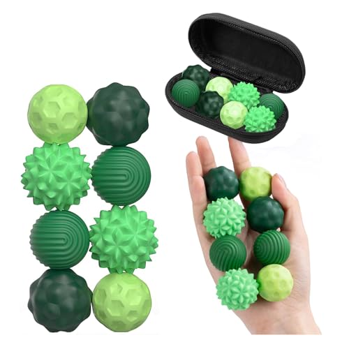 Felly 8 Stück Magnetische Sensorik Bälle, Anti-Stress Spielzeug Silikon Fidget Toys, Magnetische Anziehungskraft Stress Bälle mit Silikonhülle, Magnetische Kugeln, Angstspielzeug fur Erwachsene Kinder Felly 8 Stück Magnetische Sensorik Bälle, Anti-Stress Spielzeug Silikon Fidget Toys, Magnetische Anziehungskraft Stress Bälle mit Silikonhülle, Magnetische Kugeln, Angstspielzeug fur Erwachsene Kinder von Felly