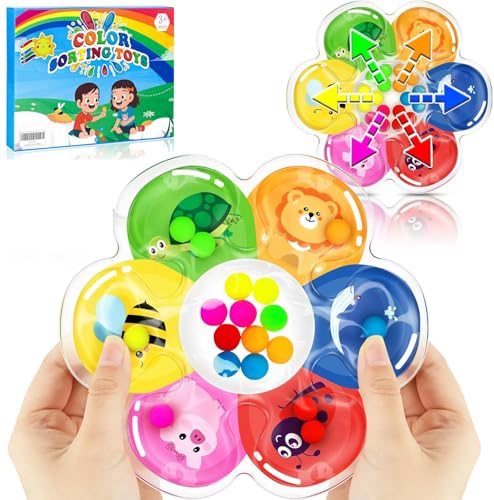 Felly Fidget Toys, Squeeze Sensorik Spielzeug, Farbsortierspielzeug, GelgefüLlte Sensorisches, Antistressspielzeug zum Quetschen Kneten ADHS Autismus Spielzeug Kinder Mädchen Jungen 3+ Jahre von Felly