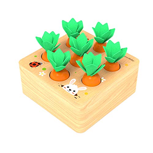 Felly Holzspielzeug ab 1 Jahr Baby Motorik Spielzeug für 12 Monate Montessori Sortierspiel Holzpuzzle Karottenernte Lernspielzeug für Kinder als Geburtztag Geschenk 1 2 3 Jahr Jungen Mädchen Felly Holzspielzeug ab 1 Jahr Baby Motorik Spielzeug für 12 Monate Montessori Sortierspiel Holzpuzzle Karottenernte Lernspielzeug für Kinder als Geburtztag Geschenk 1 2 3 Jahr Jungen Mädchen von Felly