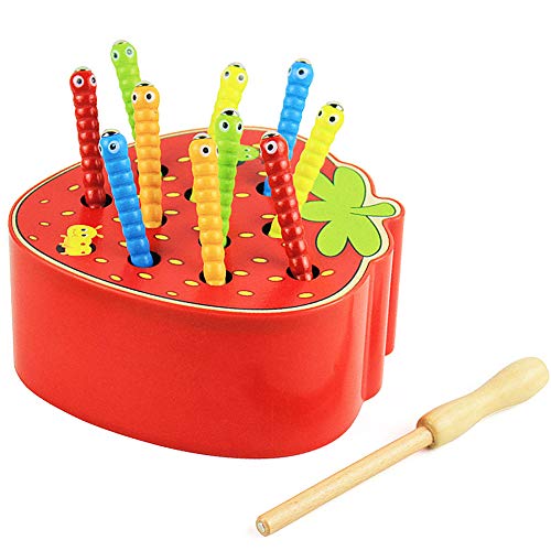 Felly Kinderspielzeug Montessori Spielzeug ab 1 2 3 4 5 Jahre für Babys Holzspielzeug Insekten fangen Spiel Frühes Lernspielzeug Geburtstag Geschenk für Kleinkinder Jungen Mädchen von Felly