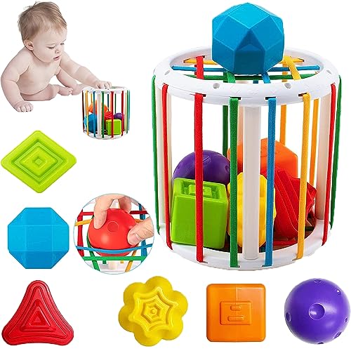 Felly Montessori Spielzeug ab 6 8 12 18 Monate, Baby Spielzeug Motorikspielzeug, Kinder Sensorik Spielzeug für Babys Kleinkinder Jungen Mädchen ab 1 Jahr von Felly