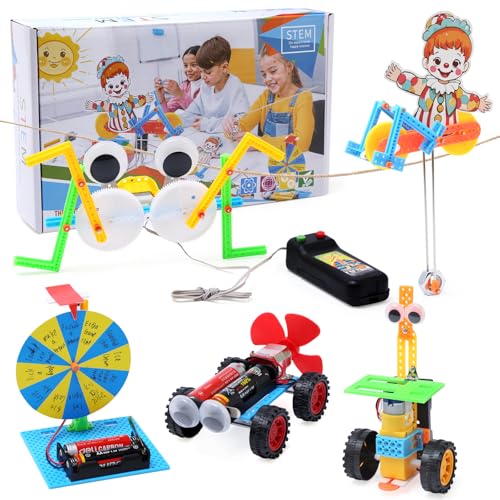 Felly 5 Stück STEM Wissenschaft Experimente Kit, Experimente für Kinder ab 8-12 Jahre, Elektronik Baukasten, Roboter Kit Spielzeug, Experimentierkasten Konstruktionsspielzeug Weihnachten Geschenke Felly 5 Stück STEM Wissenschaft Experimente Kit, Experimente für Kinder ab 8-12 Jahre, Elektronik Baukasten, Roboter Kit Spielzeug, Experimentierkasten Konstruktionsspielzeug Weihnachten Geschenke von Felly