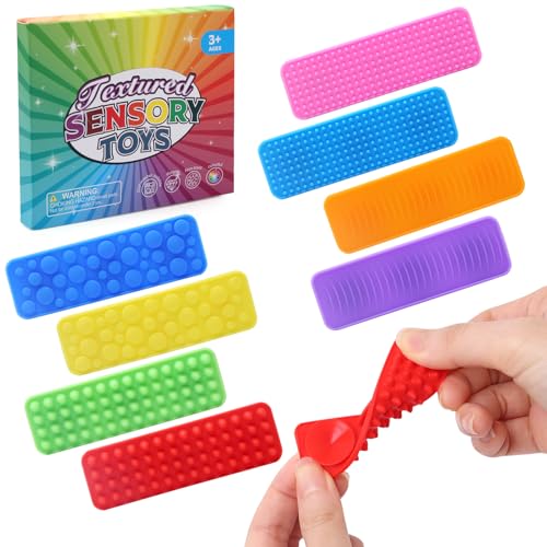 Felly Sensorik Fidget Spielzeug 8 Stück, Sensorik Spielzeug Anti Stress Emotional Beruhigendes Stressabbau, Geschenk für Stress, Angst, Adhs & Autismus für Kinder und Erwachsene von Felly