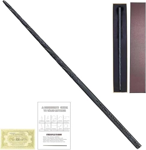 FemKey Zauberstab, Magische Welt Harz Zauberstab Kostüm Zubehör mit Zauberspruch Karte und Fahrkarte, für Hexen und Magier Cosplay de Halloween 39.5CM,63G FemKey Zauberstab, Magische Welt Harz Zauberstab Kostüm Zubehör mit Zauberspruch Karte und Fahrkarte, für Hexen und Magier Cosplay de Halloween 39.5CM,63G von FemKey