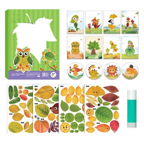 Fenayuu Herbst-Bastelarbeiten, Kreatives Blattkunst-Bastelset, Dekoration Für Erntedankfest Und Halloween Für Mädchen Und, Fenayuu Herbst-Bastelarbeiten, Kreatives Blattkunst-Bastelset, Dekoration Für Erntedankfest Und Halloween Für Mädchen Und, von Fenayuu