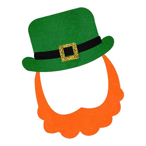 Fenayuu St. Patricks Day Cut Decor, Koboldhut Papierausschnitte - Dekorations-Requisiten für irische Feiertage - Foto-Dekoration aus Papier für Kunstschulen, irische Partys, Zuhause und Fenayuu St. Patricks Day Cut Decor, Koboldhut Papierausschnitte - Dekorations-Requisiten für irische Feiertage - Foto-Dekoration aus Papier für Kunstschulen, irische Partys, Zuhause und von Fenayuu