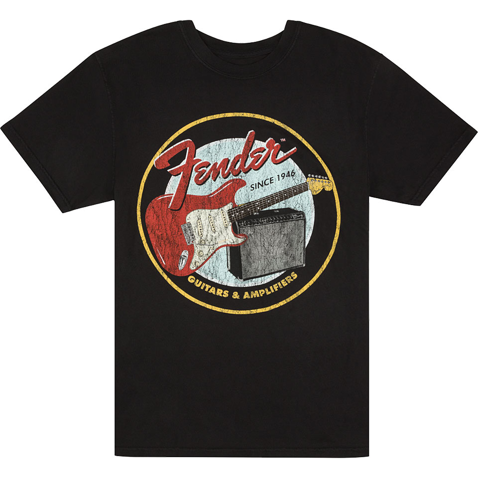 Fender 1946 Guitar Amp T Shirt Black XL T-Shirt von Fender