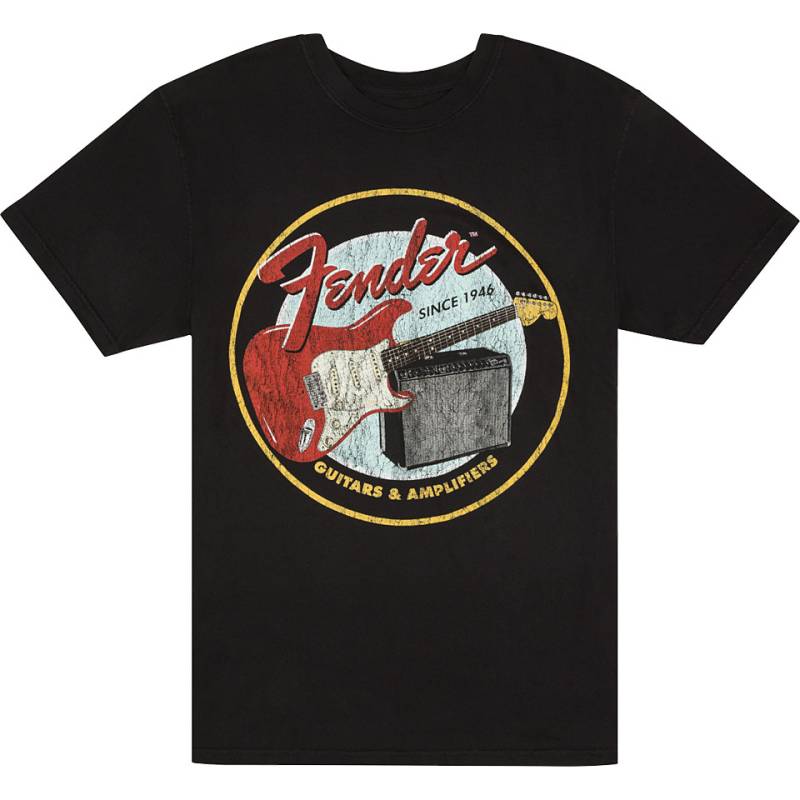 Fender 1946 Guitar Amp T Shirt Black XL T-Shirt von Fender