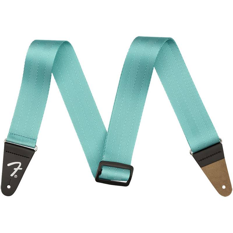 Fender 2" Am Pro Seat Belt Strap, Miami Blue Gitarrengurt von Fender