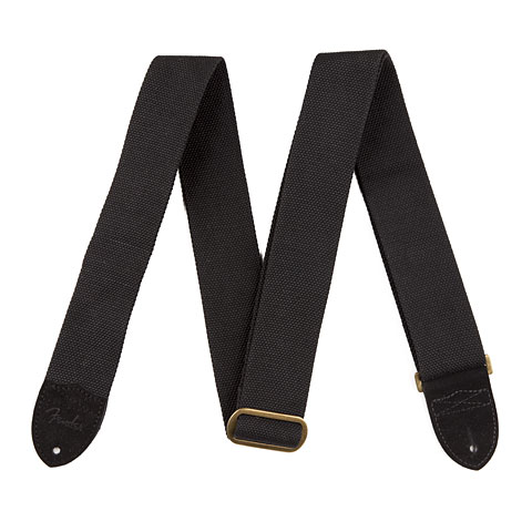 Fender 2" Cotton / Leather BLK Gitarrengurt von Fender