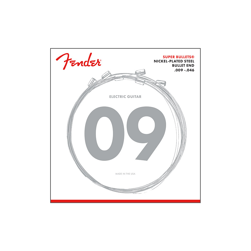 Fender 3250LR Super Bullets, 009-046 Saiten E-Gitarre Fender 3250LR Super Bullets, 009-046 Saiten E-Gitarre von Fender