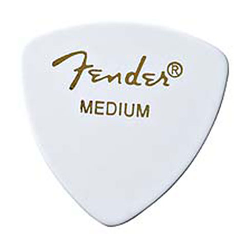 Fender 346 white, medium, 72 Stück Plektrum von Fender