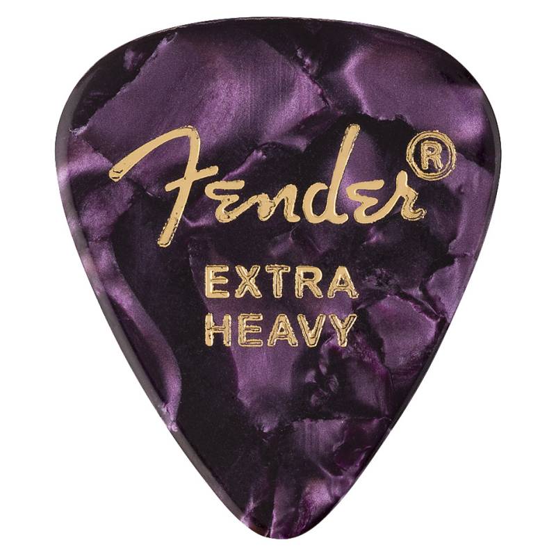 Fender 351 Premium Purple Moto Extra Heavy 12 Pack Plektrum von Fender
