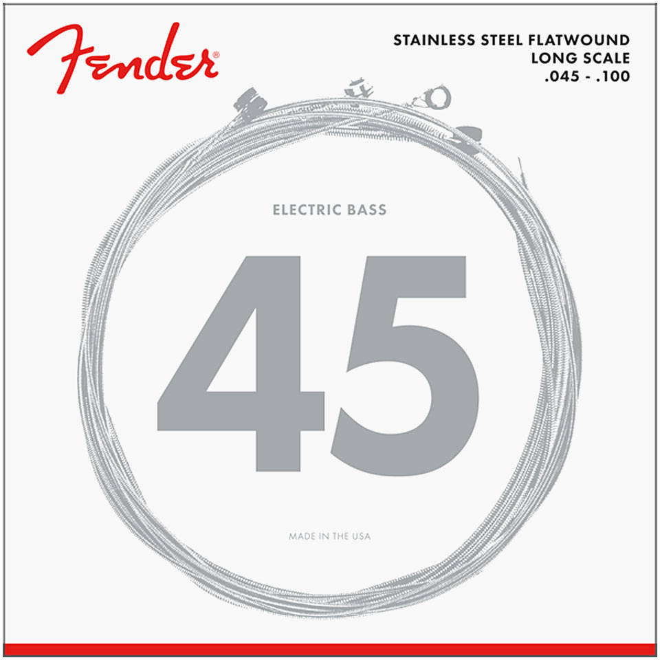 Fender Flatwound Bass Strings 9050L .045-.100 Saiten E-Bass von Fender