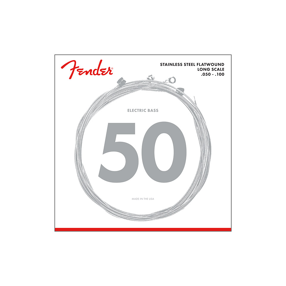 Fender Flatwound Bass Strings 9050ML .050-.100 Saiten E-Bass Fender Flatwound Bass Strings 9050ML .050-.100 Saiten E-Bass von Fender