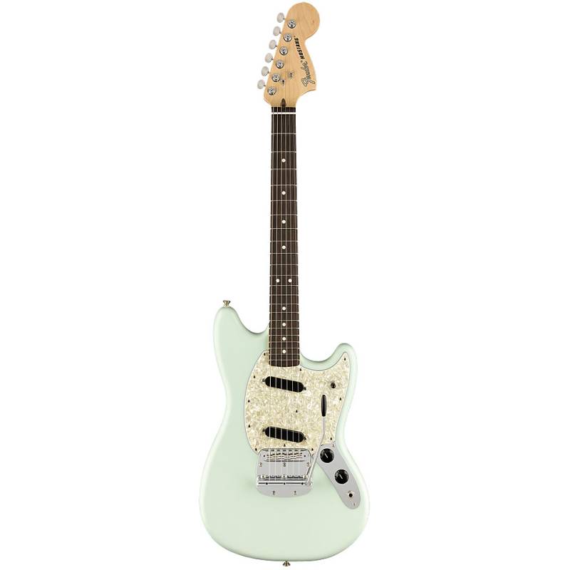 Fender American Performer Mustang RW Satin Sonic Blue E-Gitarre von Fender