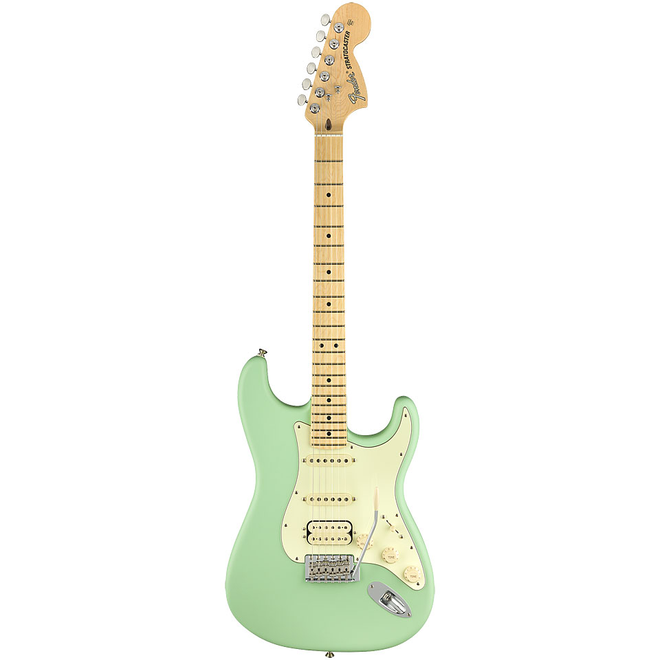 Fender American Performer Strat MN HSS Satin Surf Green E-Gitarre Fender American Performer Strat MN HSS Satin Surf Green E-Gitarre von Fender