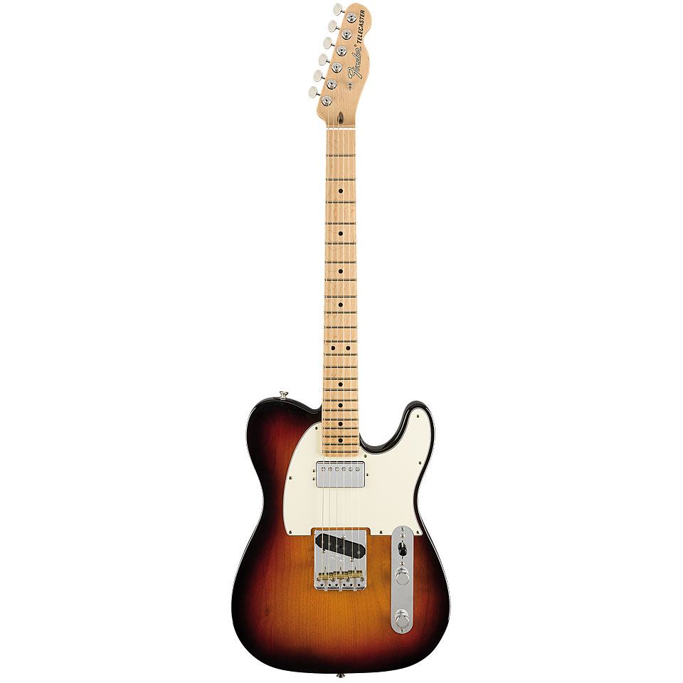 Fender American Performer Tele HUM, MN 3-Tone Sunburst E-Gitarre von Fender
