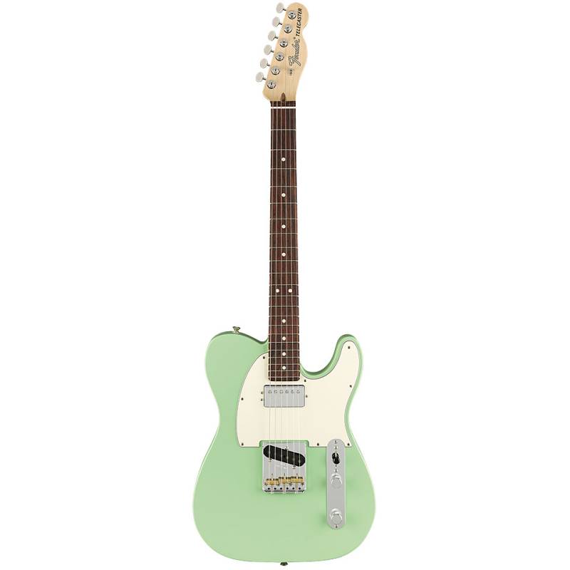 Fender American Performer Tele HUM, RW Satin Surf Green E-Gitarre von Fender
