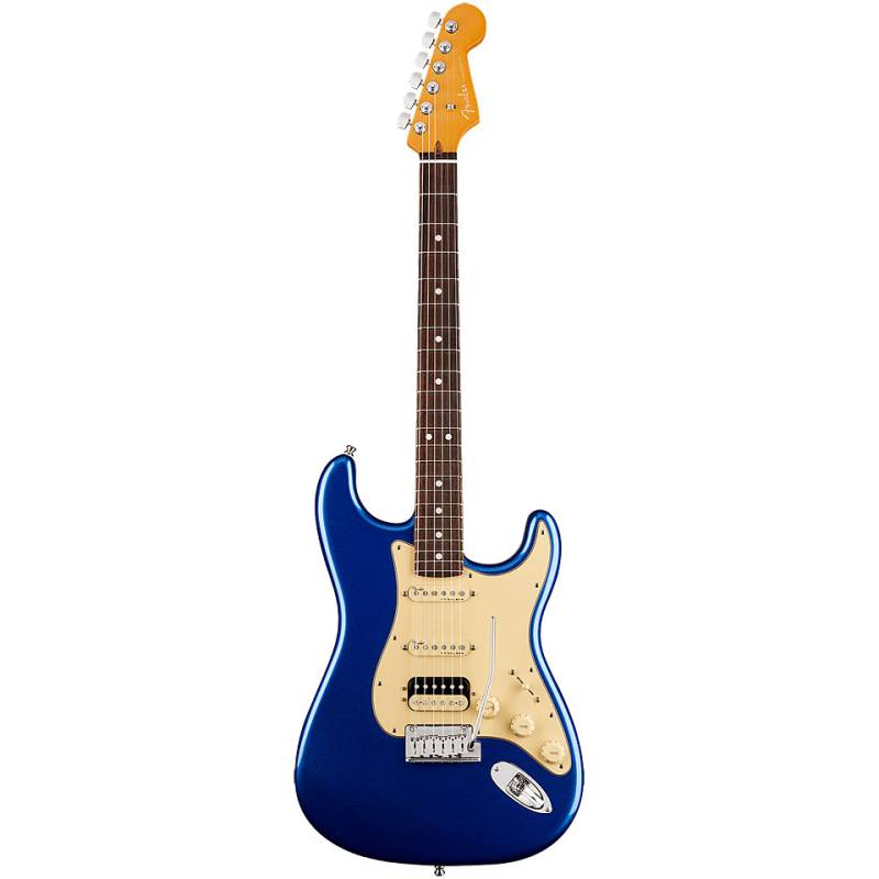 Fender American Ultra Strat HSS RW Cobra Blue E-Gitarre von Fender