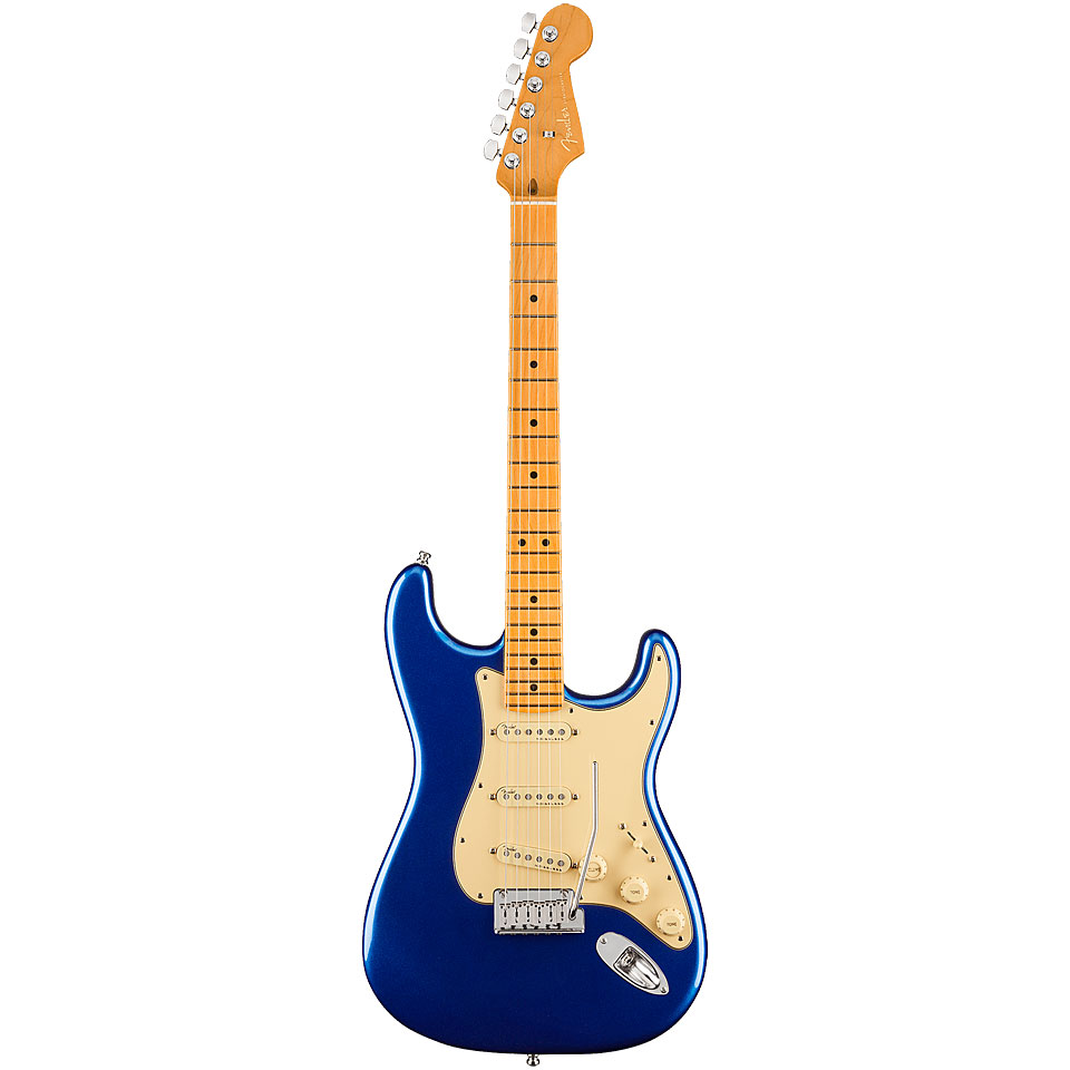Fender American Ultra Stratocaster MN Cobra Blue E-Gitarre von Fender