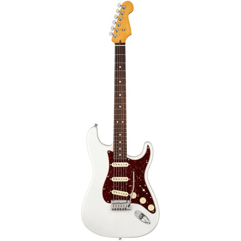 Fender American Ultra Stratocaster RW Arctic Pearl E-Gitarre von Fender