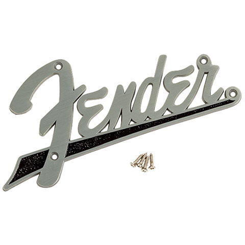 Fender AmpLogo flat-black Ersatzteil Verstärkung von Fender