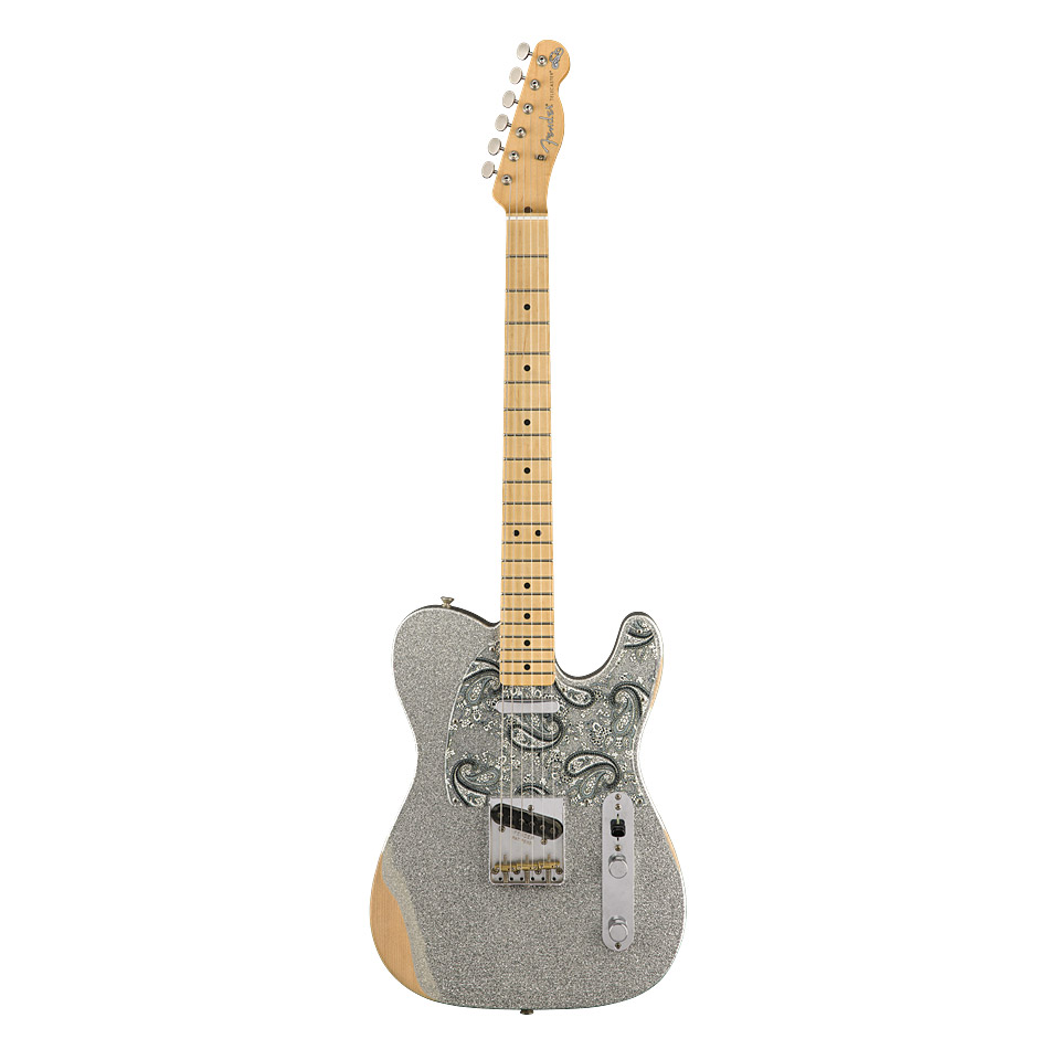 Fender Brad Paisley Road Worn Telecaster Silver Sparkle E-Gitarre Fender Brad Paisley Road Worn Telecaster Silver Sparkle E-Gitarre von Fender