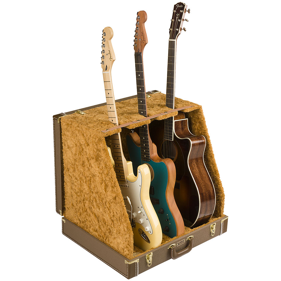 Fender Classic Series Case Stand - 3 Guitar BRN Gitarrenständer von Fender