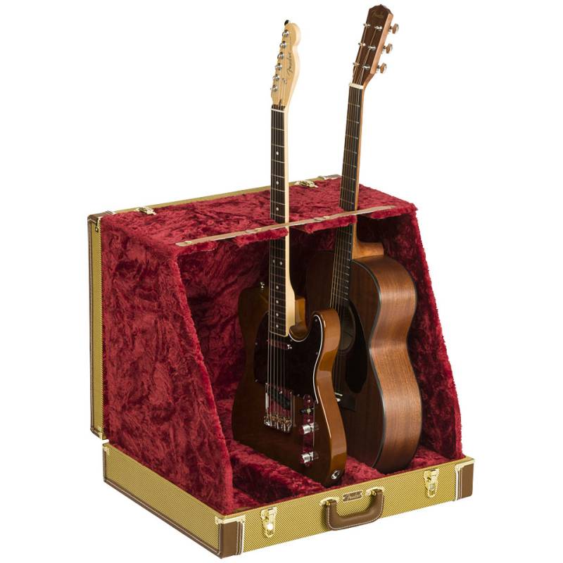 Fender Classic Series Case Stand - 3 Guitar Tweed Gitarrenständer von Fender