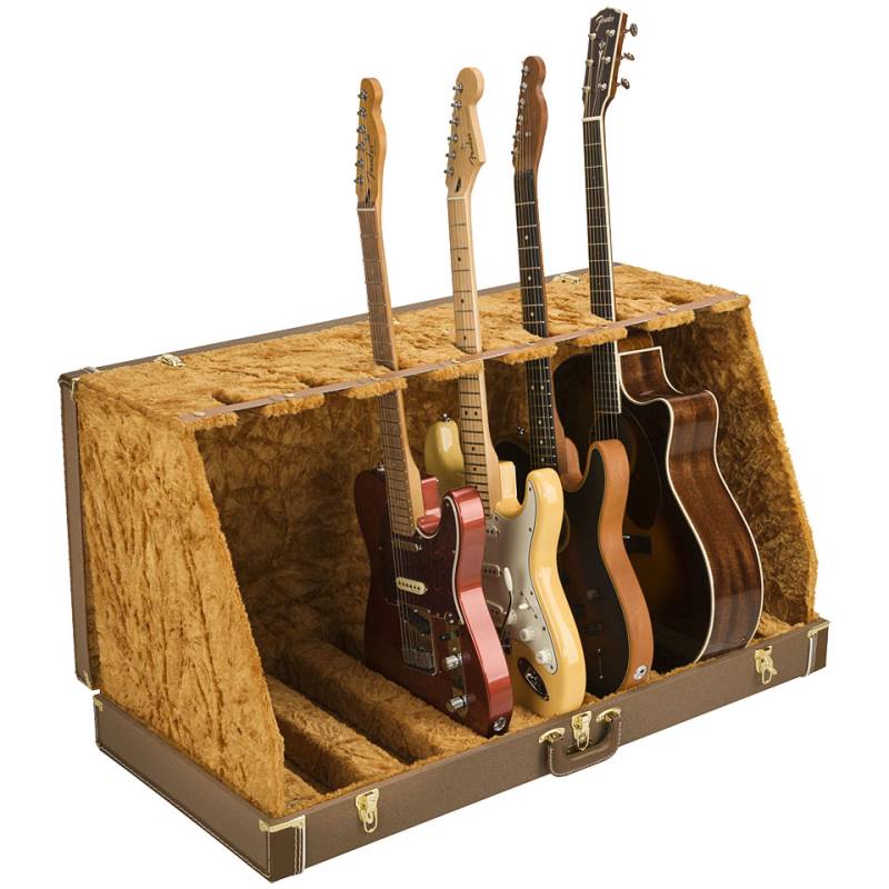 Fender Classic Series Case Stand - 7 Guitar BRN Gitarrenständer von Fender