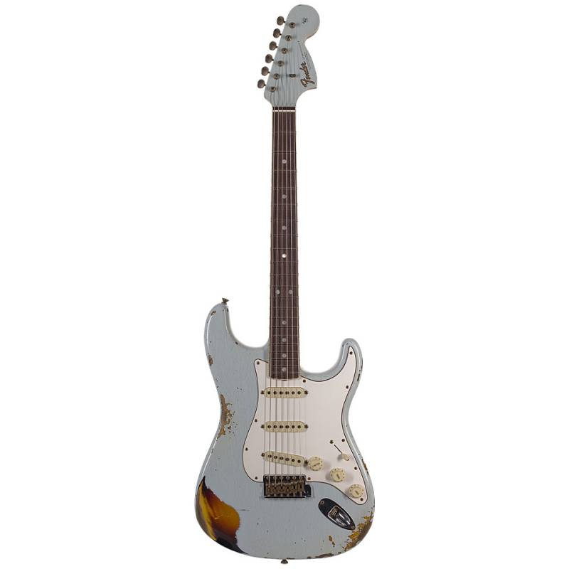 Fender Custom Shop 1967 Relic Strat, Aged Sonic Blue/3TSB E-Gitarre von Fender