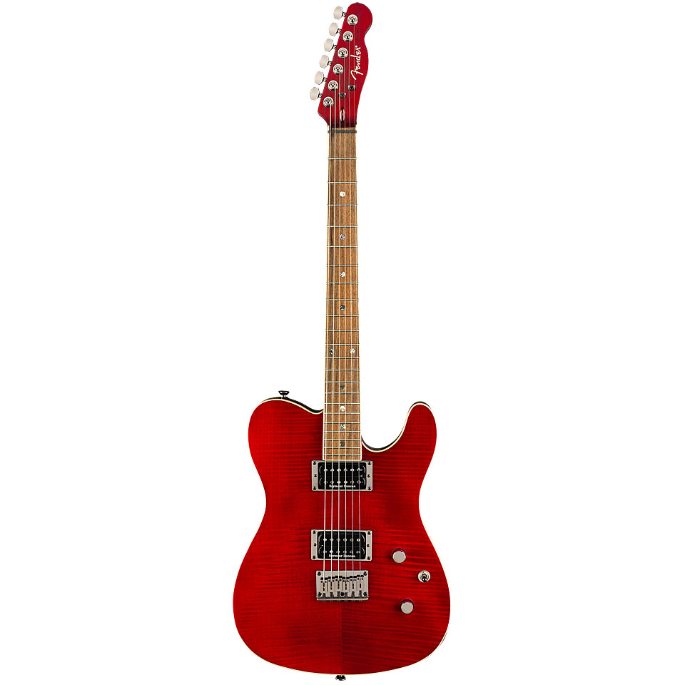 Fender Custom Tele Crimson Red Transparent E-Gitarre von Fender