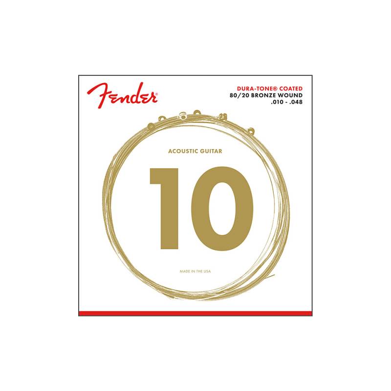 Fender Dura-Tone® 880XL 80/20 Coated 10-48 Saiten Westerngitarre von Fender