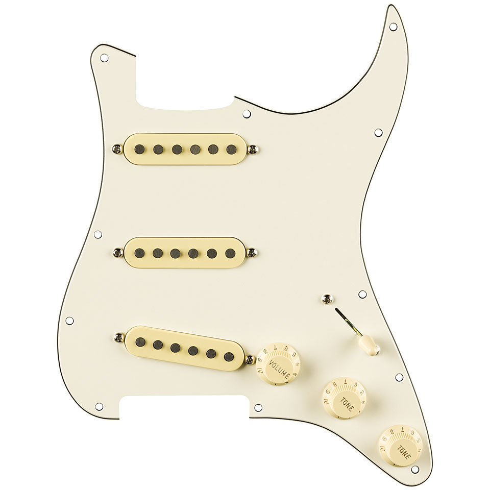 Fender Eric Johnson Pre wired Strat Pickguard Parchment Pickup Fender Eric Johnson Pre wired Strat Pickguard Parchment Pickup von Fender
