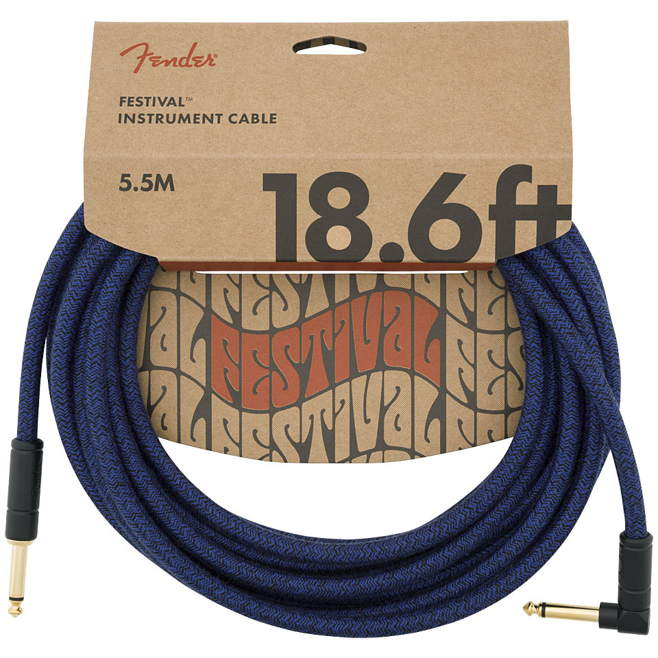 Fender Festival Hemp Blue Dream 5,6 m Instrumentenkabel Fender Festival Hemp Blue Dream 5,6 m Instrumentenkabel von Fender