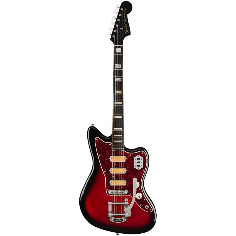 Fender Gold Foil Jazzmaster EB Candy Apple Burst E-Gitarre von Fender