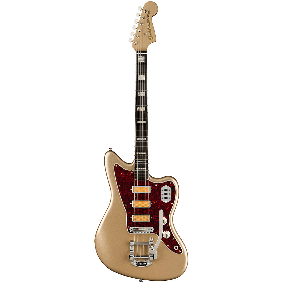Fender Gold Foil Jazzmaster EB Shoreline Gold E-Gitarre von Fender