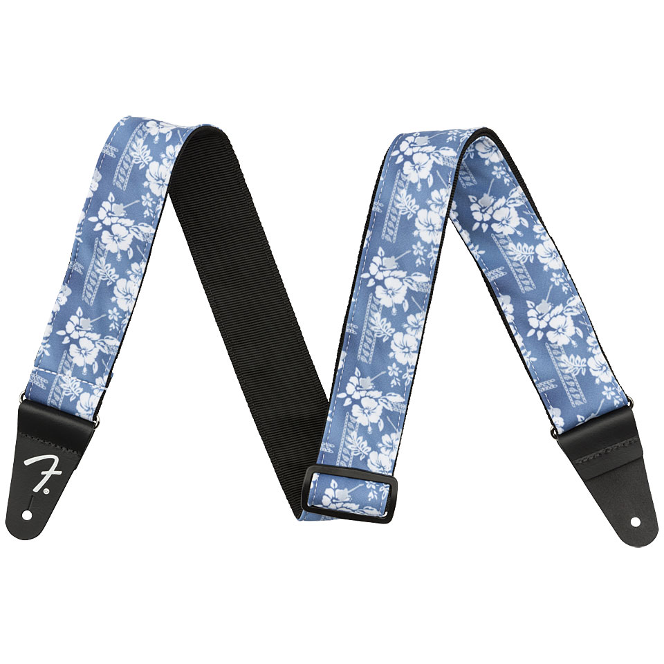 Fender Hawaiian Strap Blue Floral Gitarrengurt von Fender