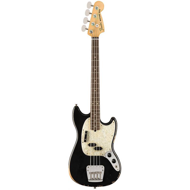 Fender JMJ Road Worn Mustang Bass BLK RW E-Bass von Fender